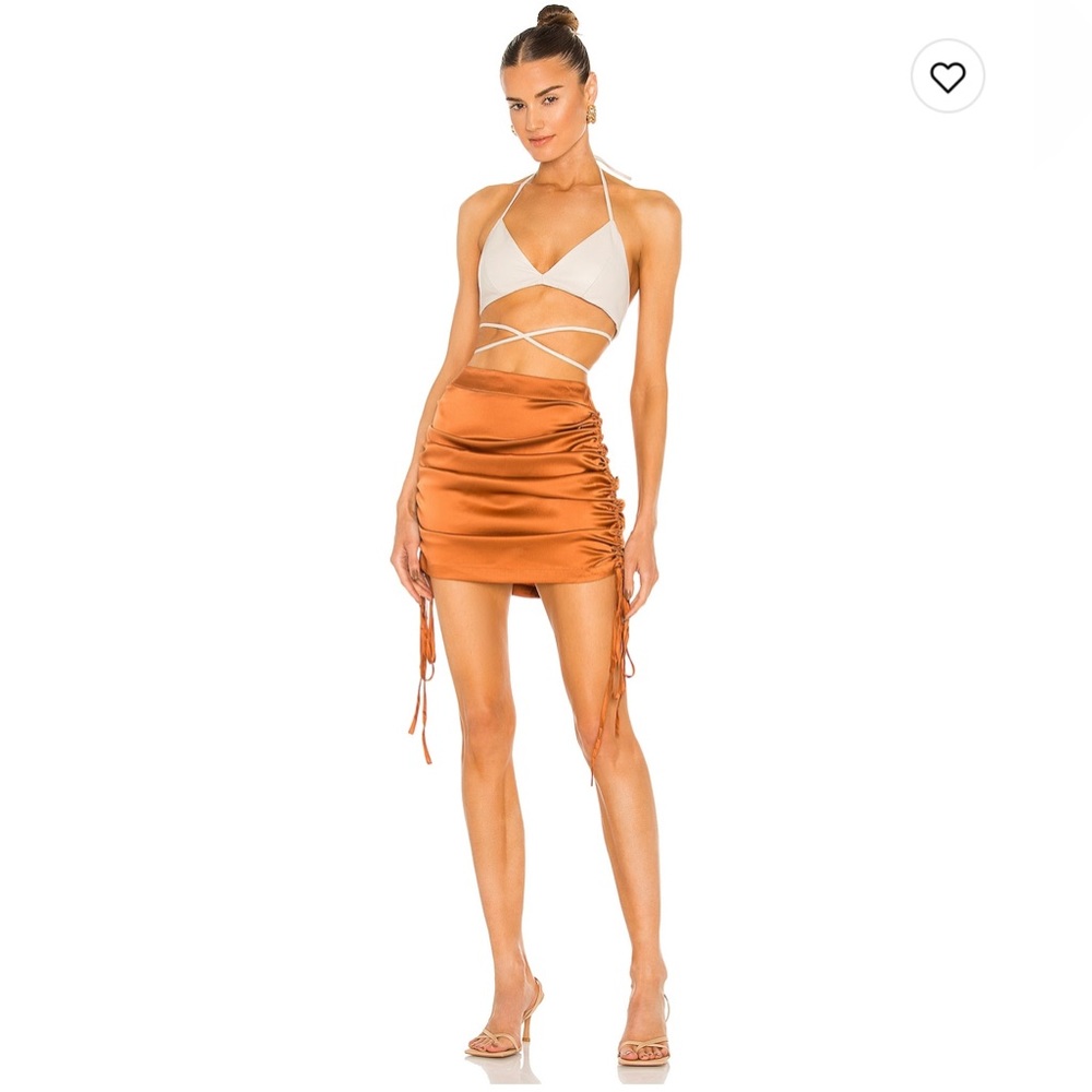 KIM SHUI | Silk Ruched Skirt